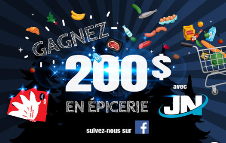 Une carte cadeau épicerie IGA de 200$ à remporter !