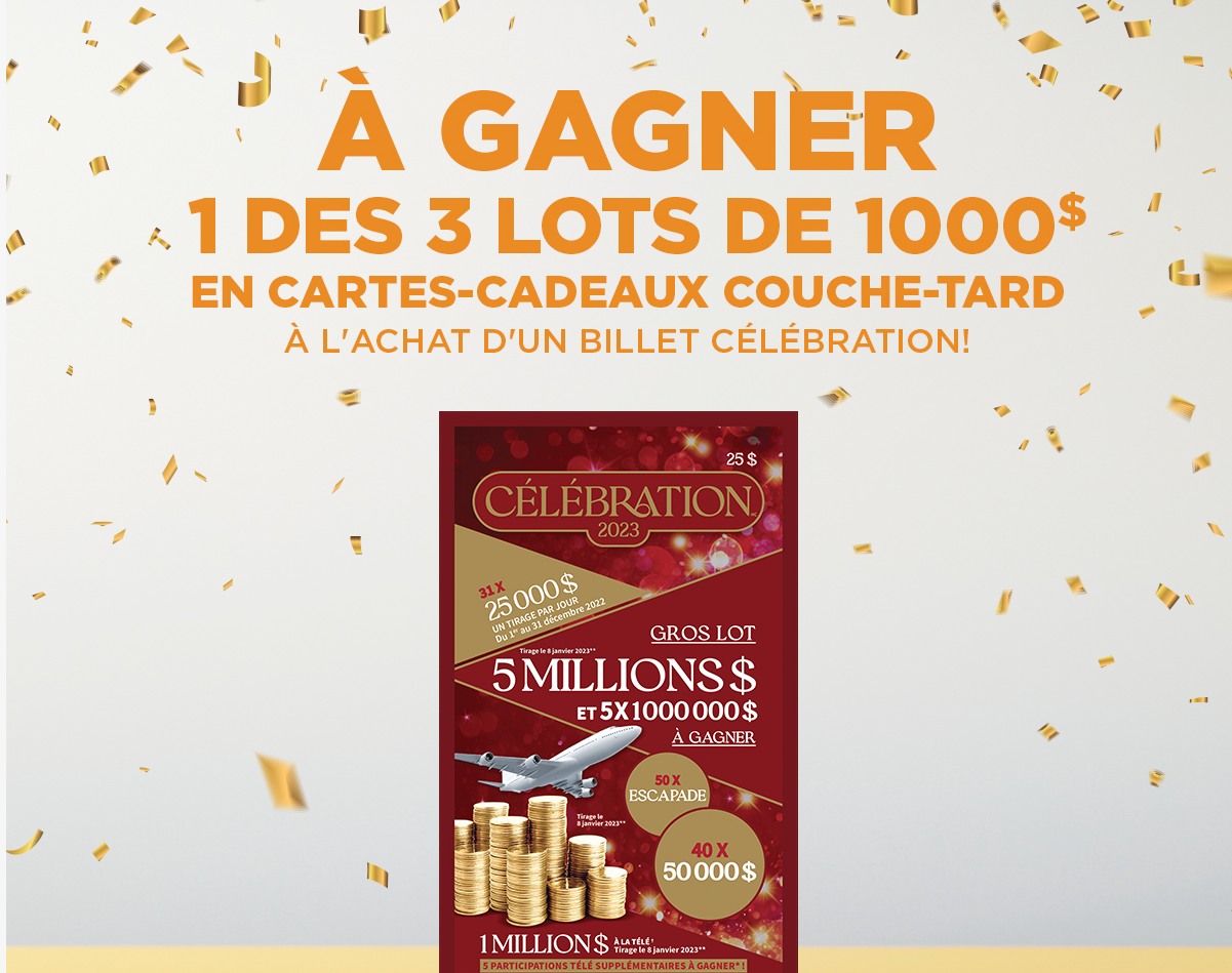 Gagnez 1 des 3 cartes-cadeaux Couche-Tard de 1000$ !