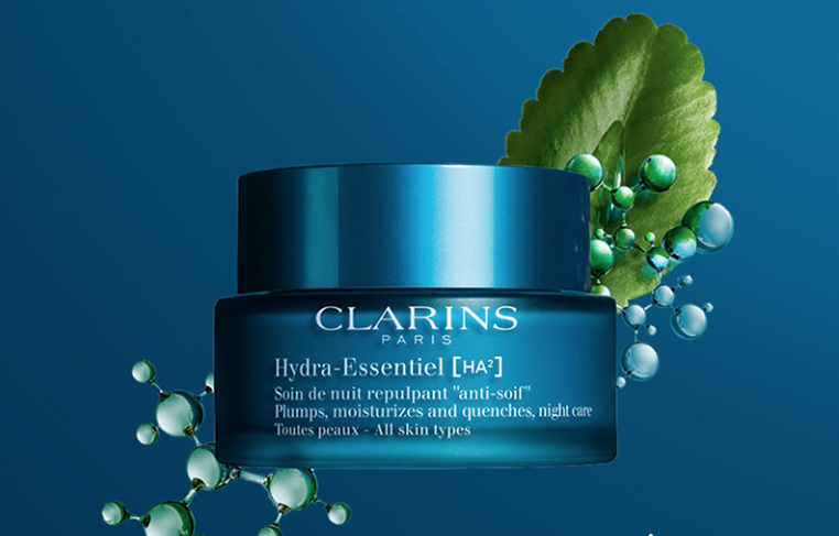 Échantillons de la Crème Désaltérante et du Soin de nuit Hydra-Essentiel de Clarins !