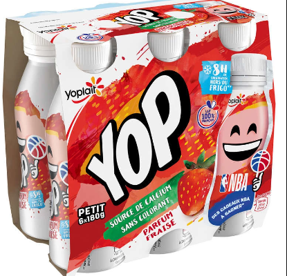 Obtenez gratuitement un Yogourt à boire sans lactose Yop de Yoplait !