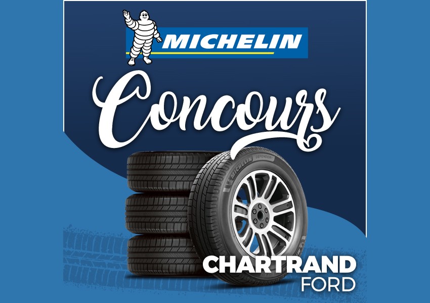 Ensemble de 4 pneus d’été ou 4 saisons Michelin de 1000$ à remporter !