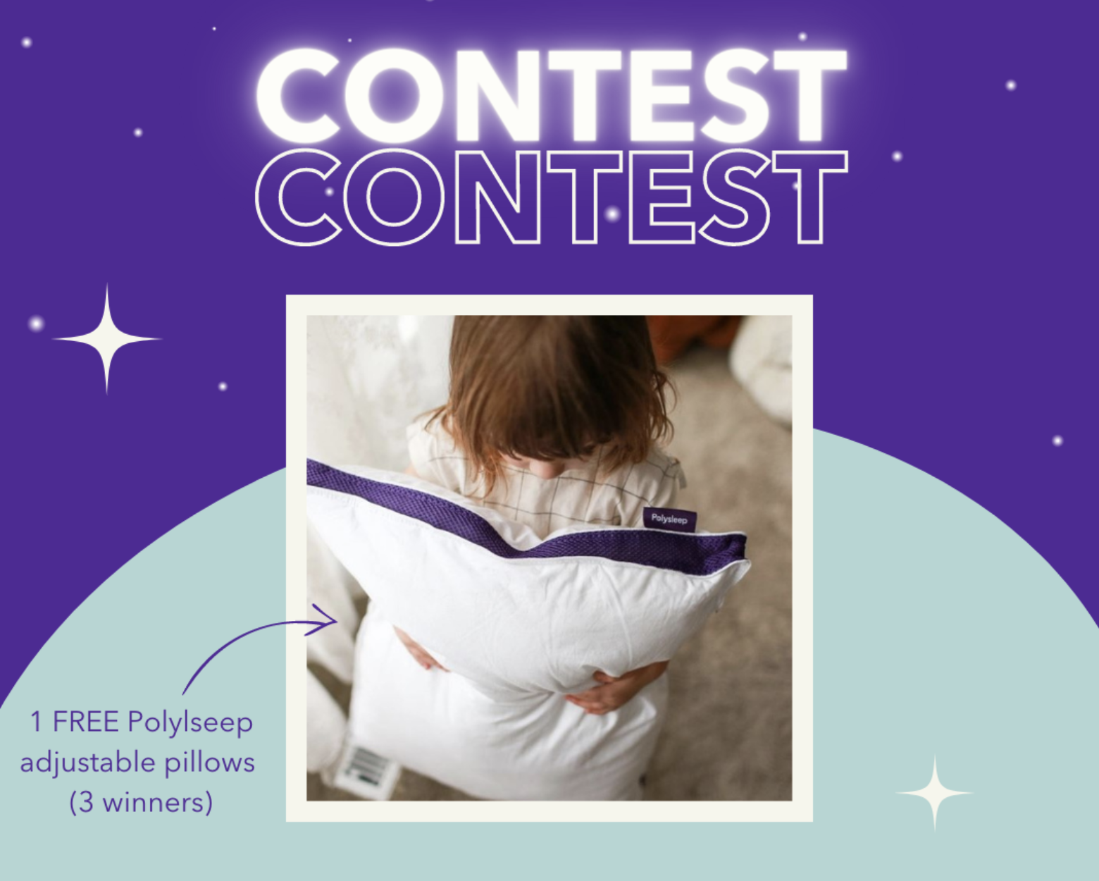 Gagnez 3 oreillers ajustables Polysleep de 119$ !