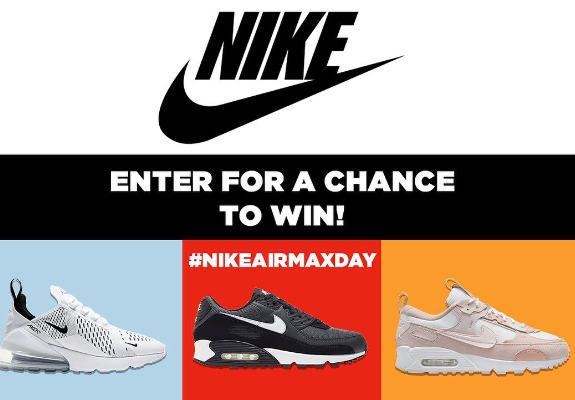 5 paires de chaussures Nike Air Max sont mises en jeu !