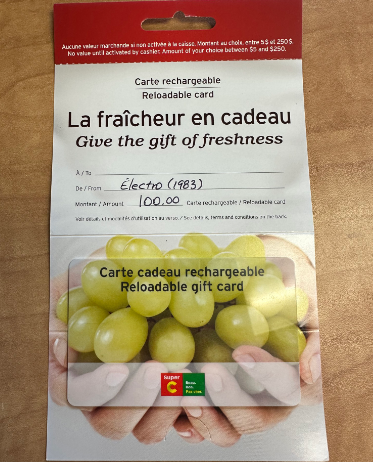 Tenter de gagner une carte cadeau épicerie Super C de 100$ !