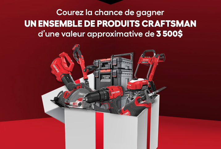 Remportez un ensemble de produits Craftsman de 3500$ chez RONA !
