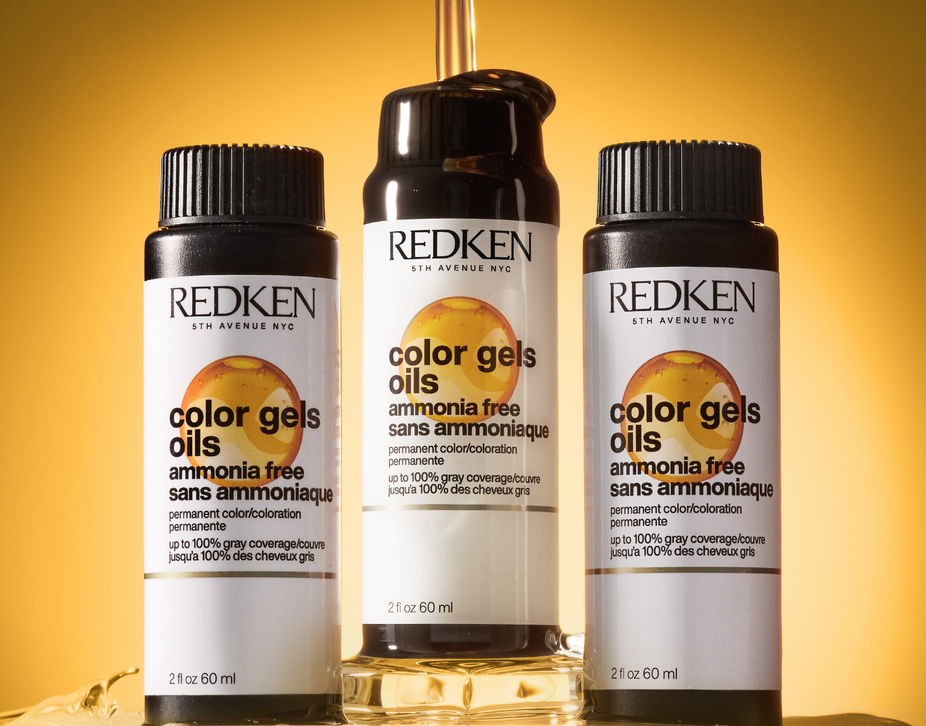 Échantillons de la nouvelle coloration sans ammoniaque Color Gels Oils de Redken !