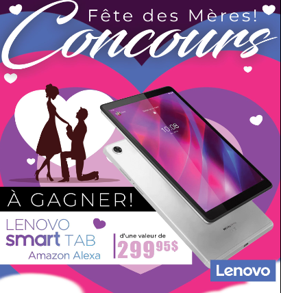 A gagner :Une tablette tactile Lenovo !