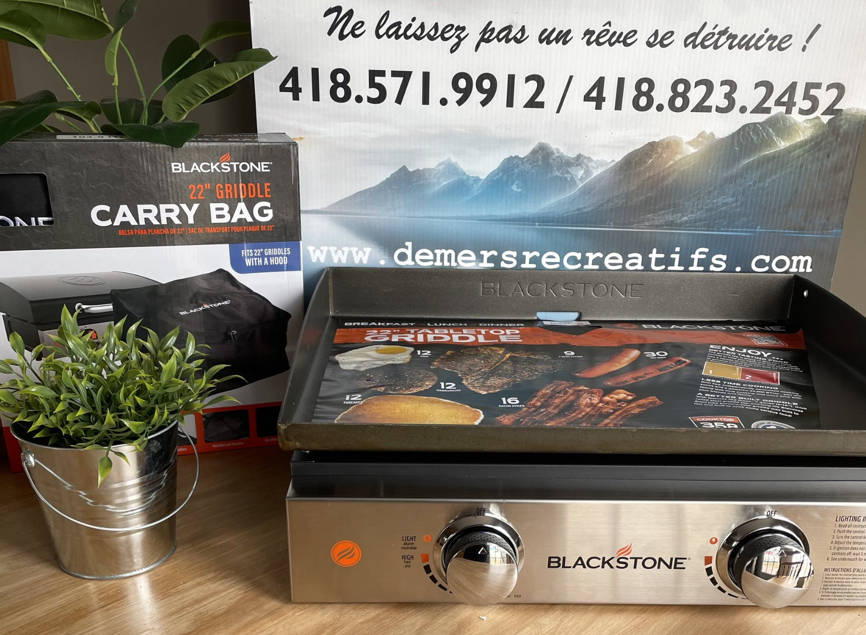 Plaque de cuisson Blackstone de 22 po et+ à remporter !
