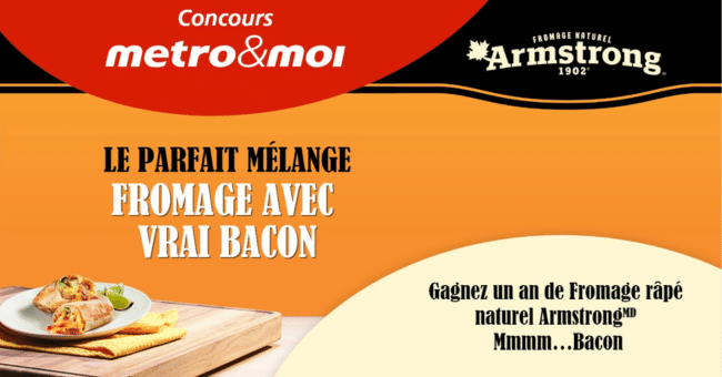 Gagnez 5 x 1 an de fromage Armstrong de 625$ !
