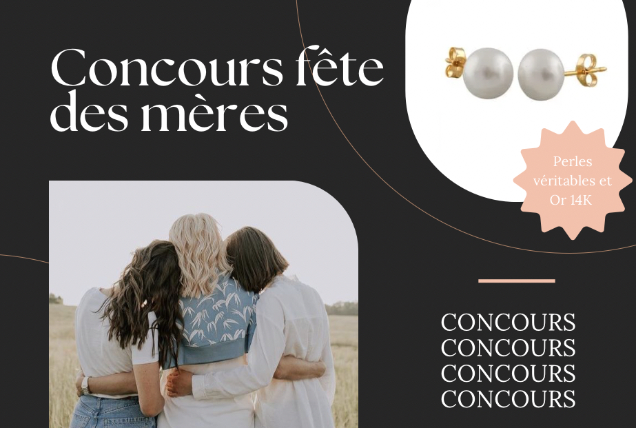 Gagnez 2 paires de boucles d’oreilles avec perle d’eau douce en Or 14K !