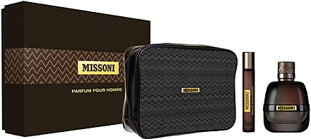 Trousse Luxe Missoni Pour Delta Airlines – Kit Complet, Motif Zigzag Bleu Marine