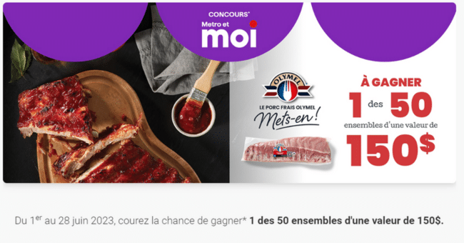 Gagnez 1 des 150 ensembles cadeaux Olymel de 150$ !