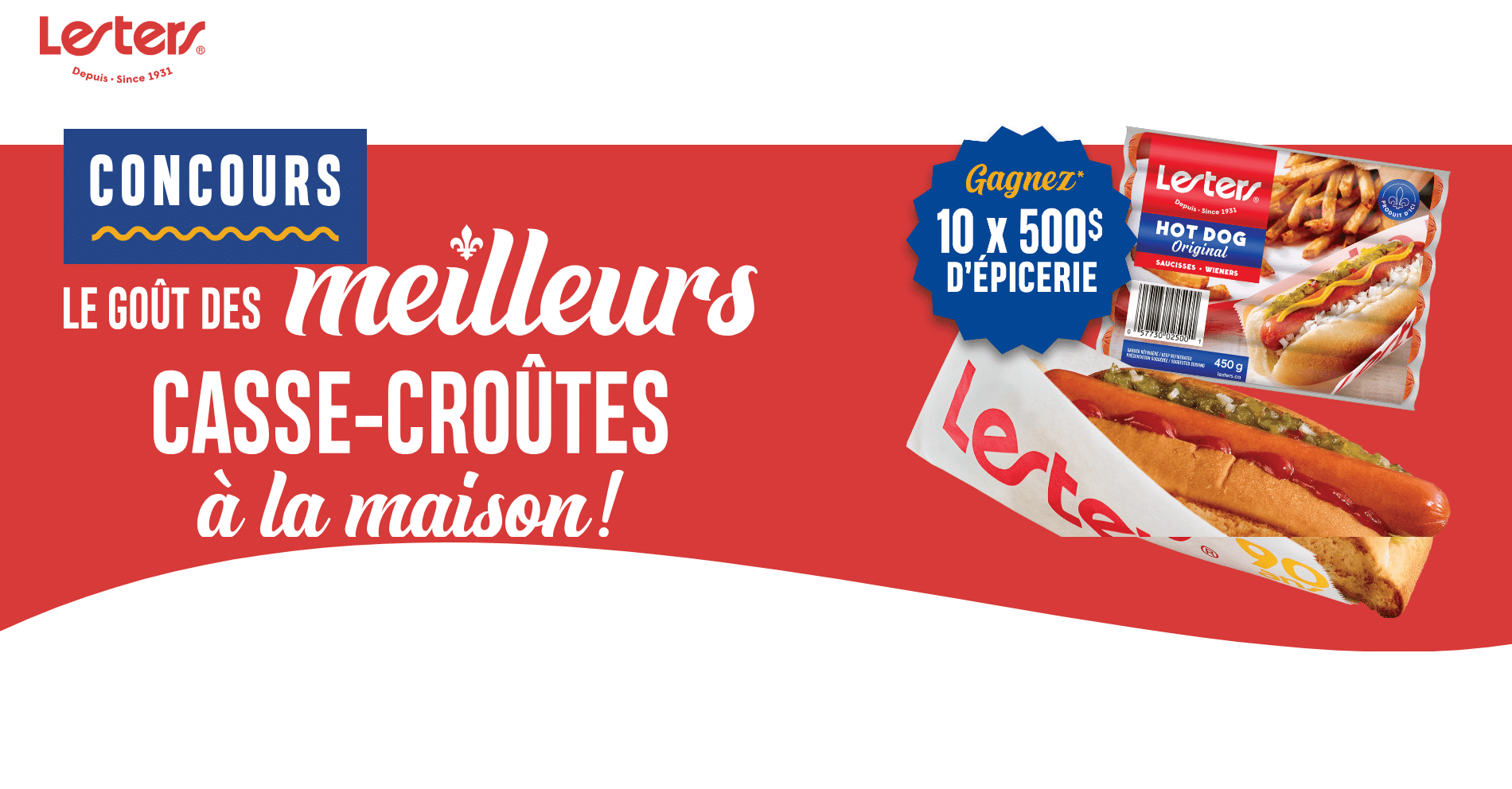 Concours Lesters : Remportez 10 bons d'achat épicerie de 500$ (IGA ou Metro)