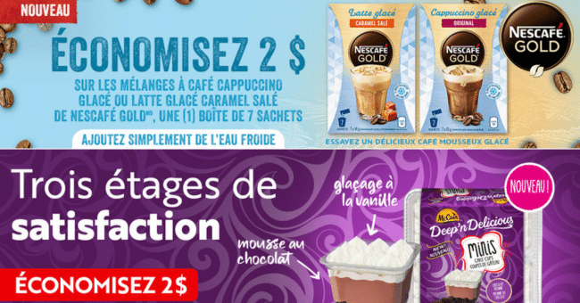 Save.ca : Obtenez de nouveaux coupons postaux McCain & Nescafé Gold