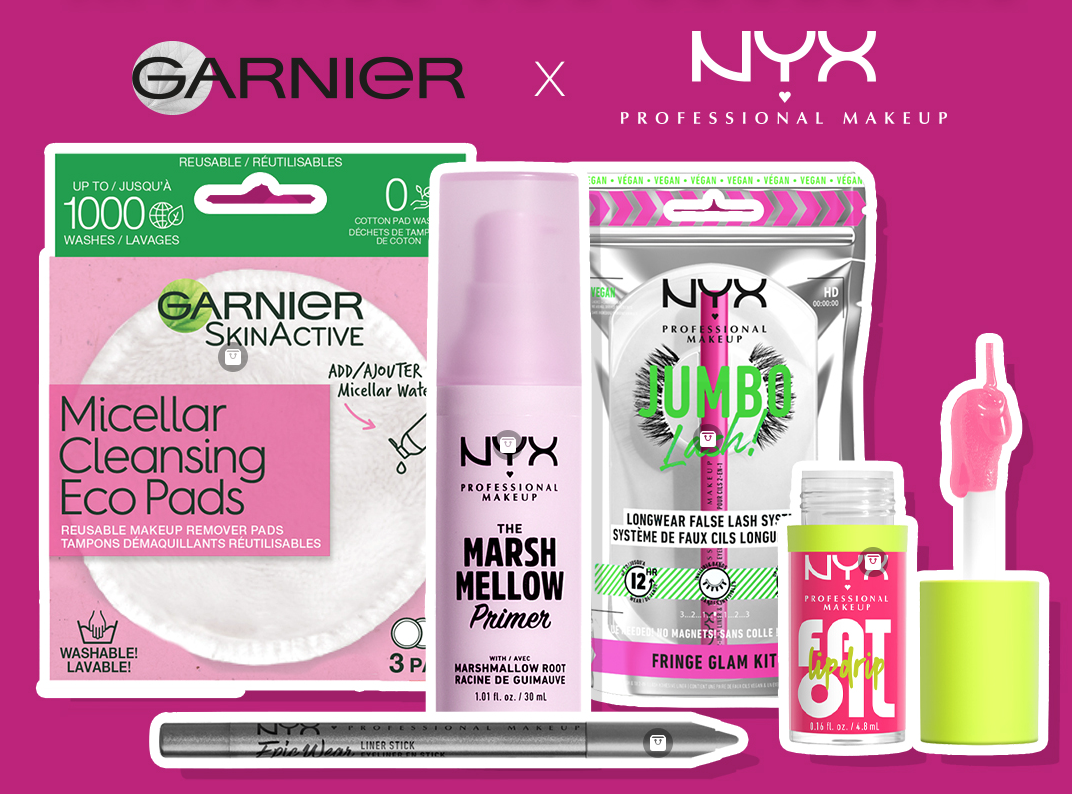 Gagnez un panier cadeau de maquillage coloré NYX et Garnier !