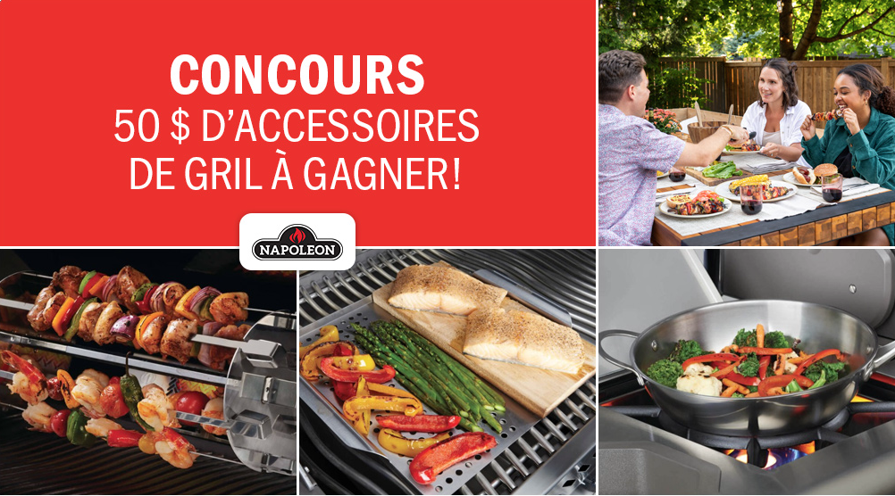 Gagnez un ensemble d’accessoires de gril Napoleon !