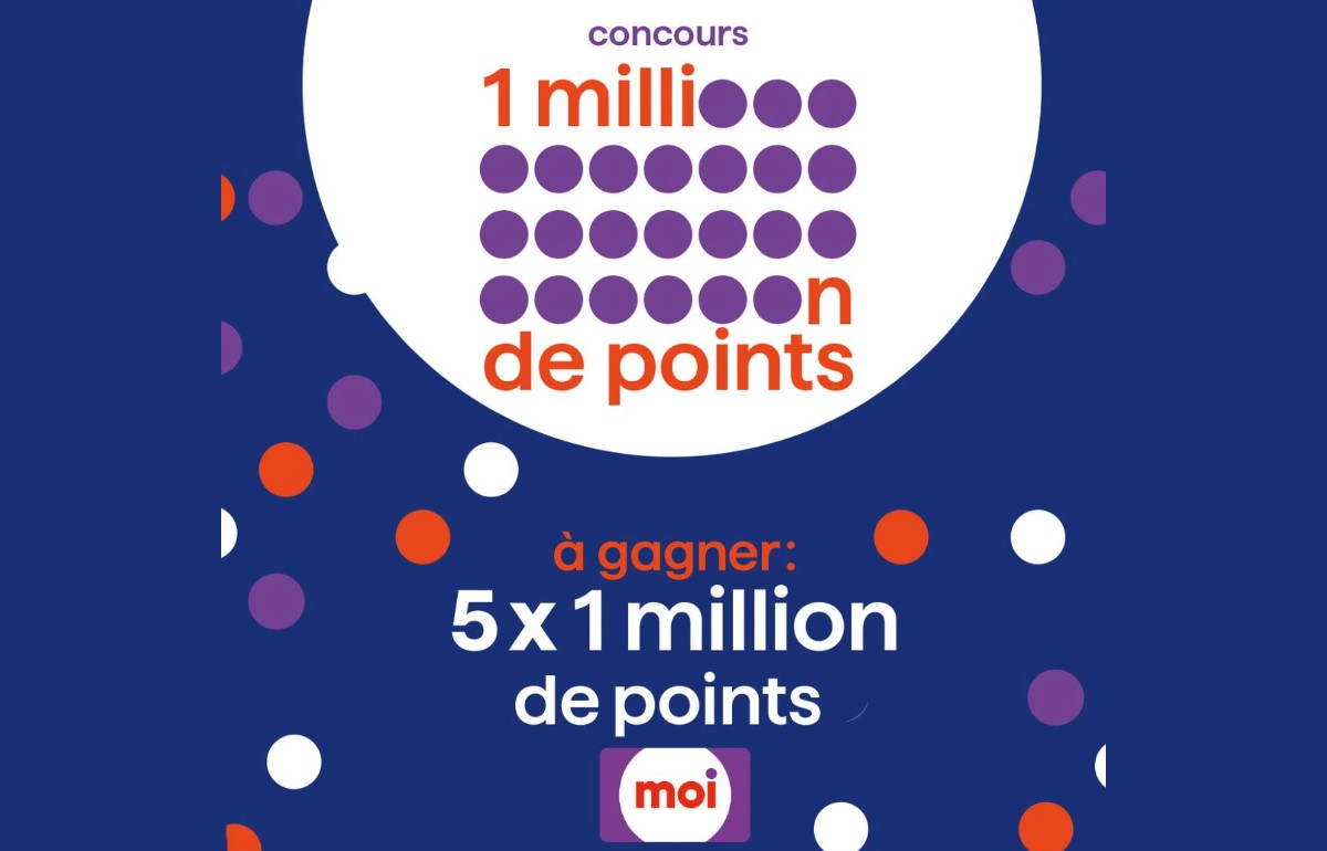 Gagnez 5 x 1 million de points Moi de 8000$ chez Jean Coutu !