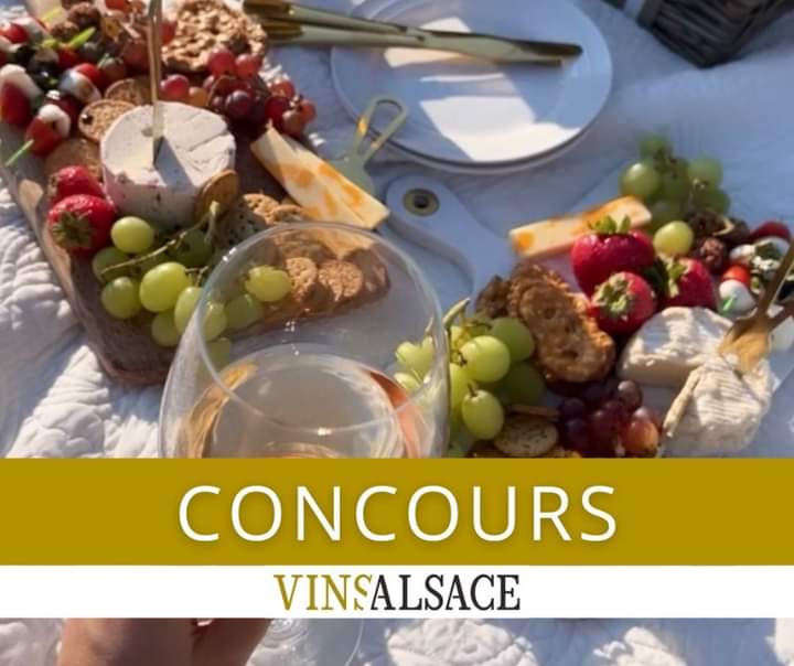 2 bouteilles de Vins d’Alsace + 1 ensemble à pique-nique (400$) à remporter !