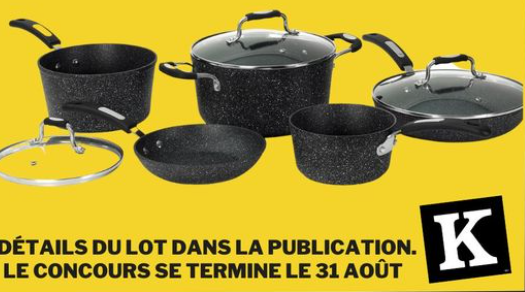 En jeu : une batterie de cuisine Starfrit de 8 pièces !
