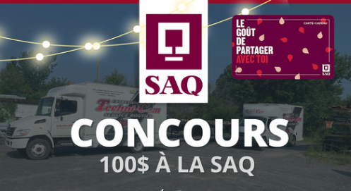 Une carte cadeau SAQ de 100$ à gagner !