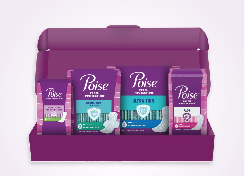 Trousse d’essai GRATUITE des protections Poise !