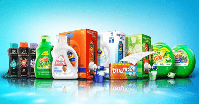 P&G: Gagnez un panier de produits Gain, Tide, Bounce, Downy et+