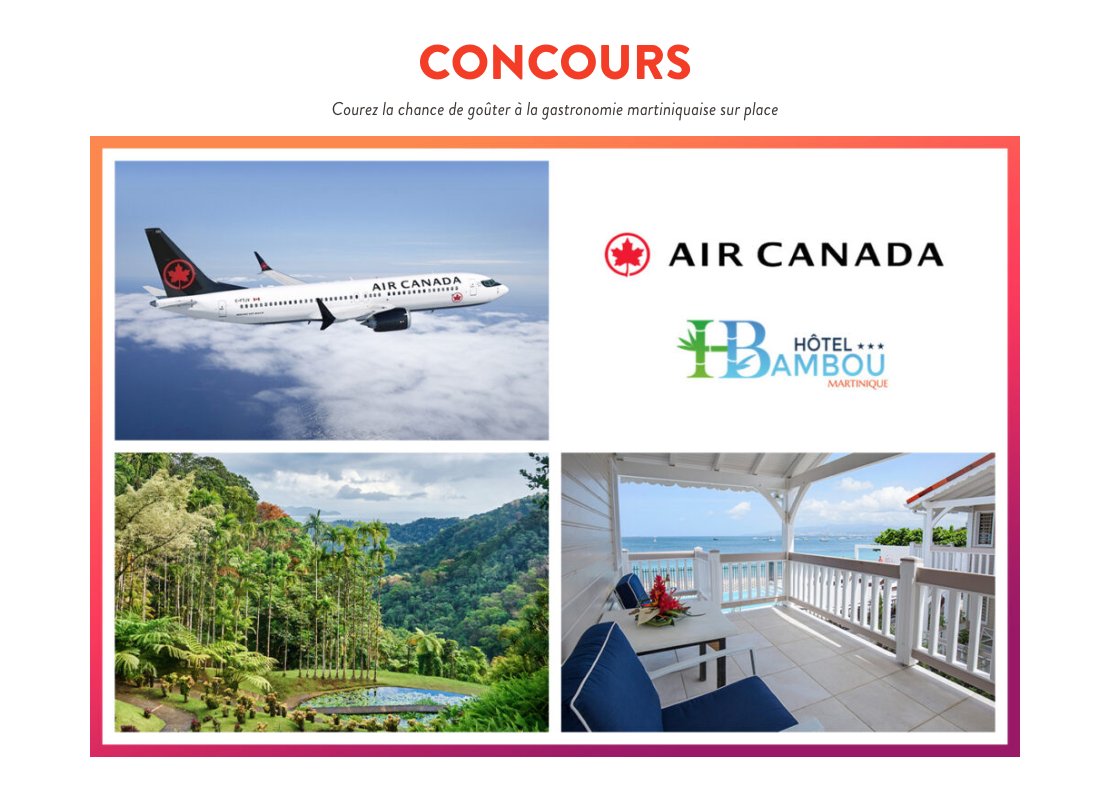 Gagnez un voyage pour 2 en Martinique de 4500$ !