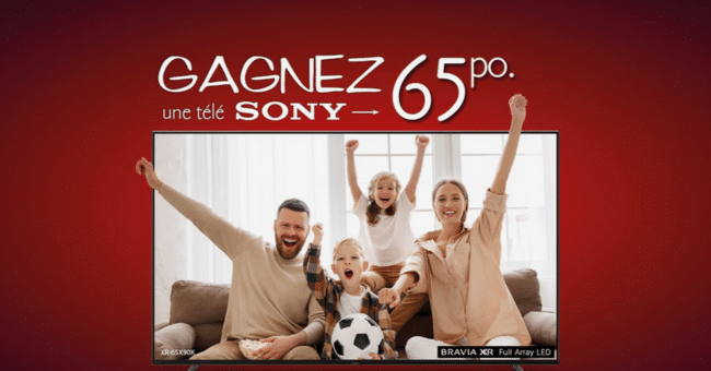 Remportez un téléviseur Sony X90L de 65po