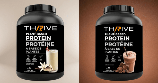 Echantillons gratuits des protéines à base de plantes Thrive
