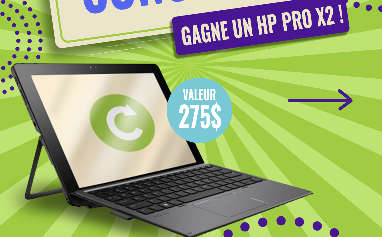 Gagnez un ordinateur portable versatile HP Pro X2 de 275$ !