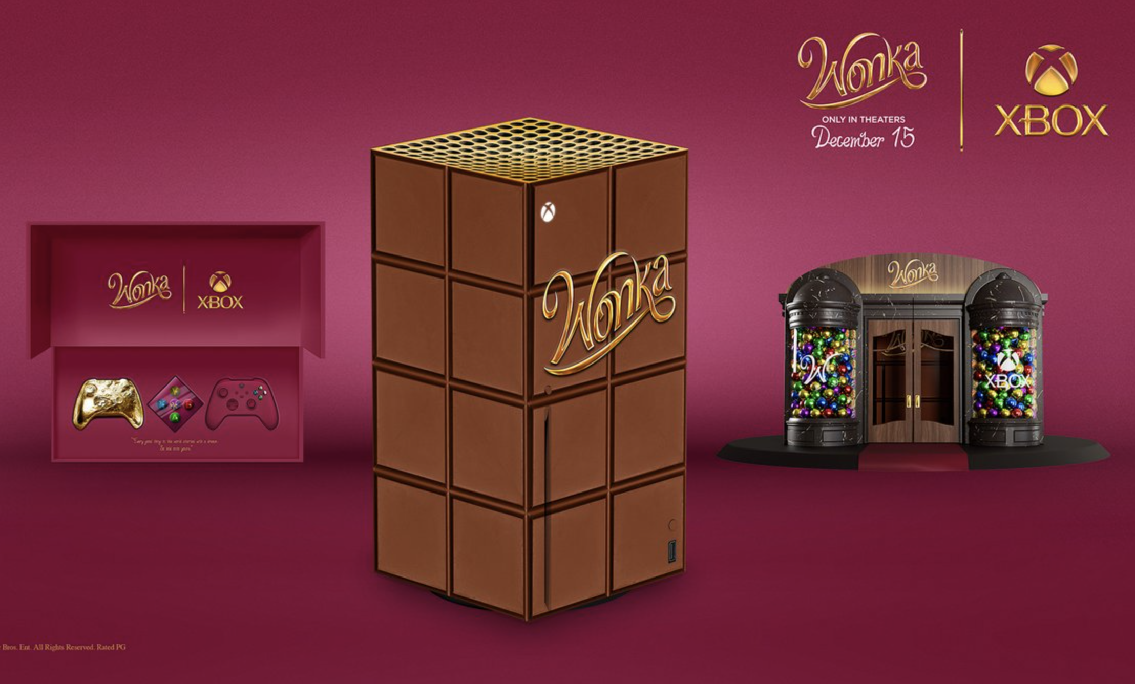 Gagnez une console de jeux vidéo Xbox Series X édition Wonka !