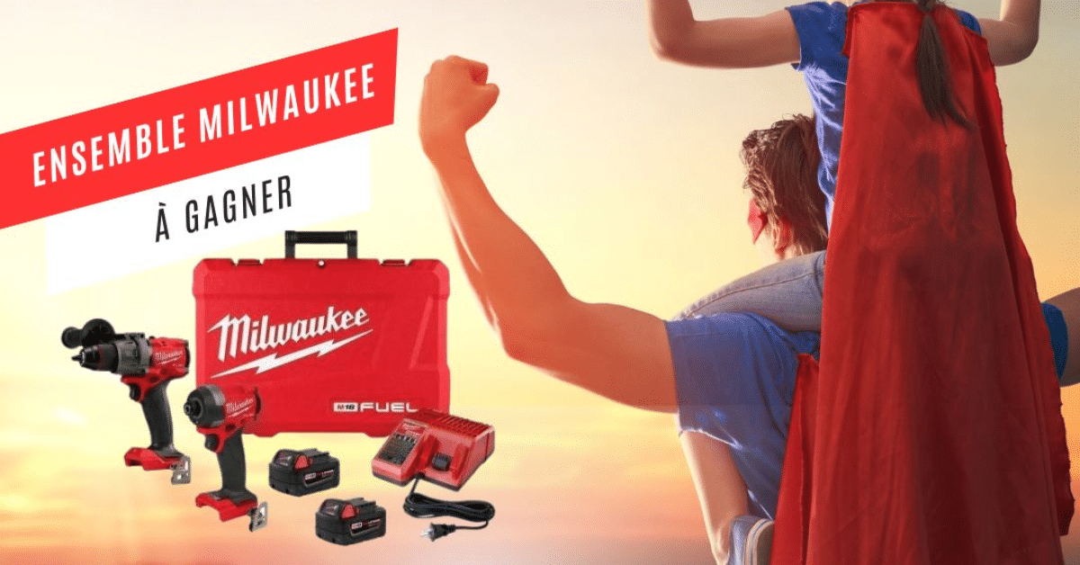 Remportez un ensemble Perceuse/Visseuse M18 Milwaukee (560$)