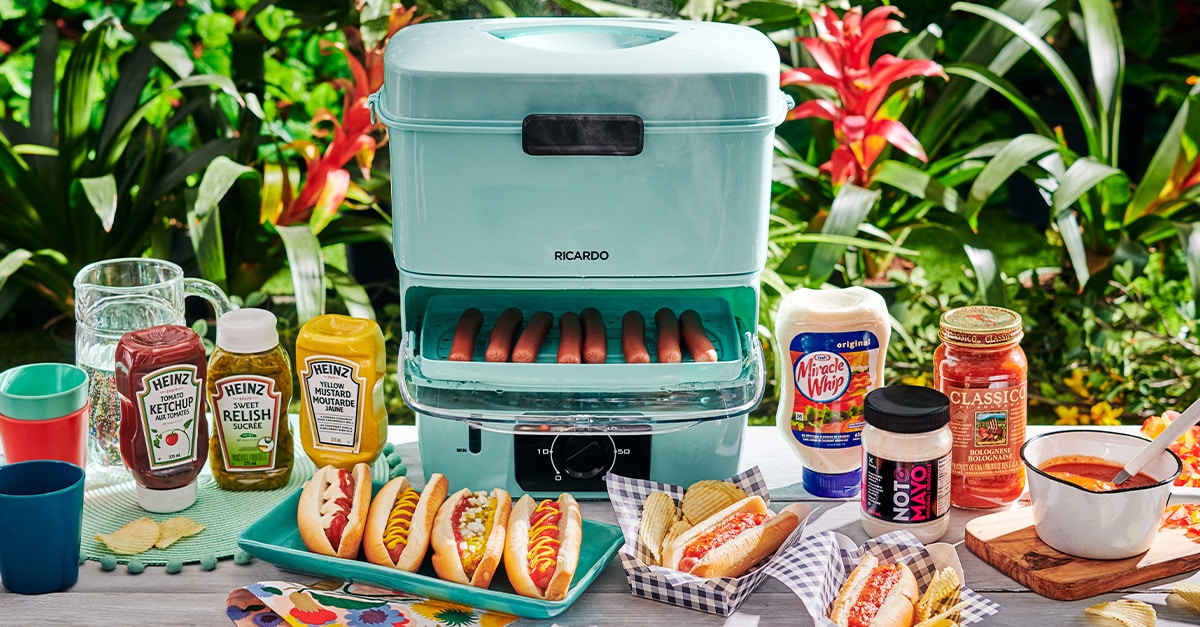 Remportez un ensemble cadeau Party hot-dogs Ricardo (cuiseur vapeur, produits Kraft Heinz ...)