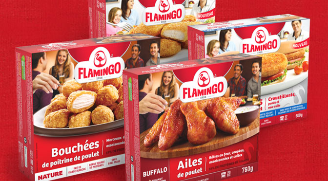 Poulet pané surgelé Flamingo à 1.97$ seulement !
