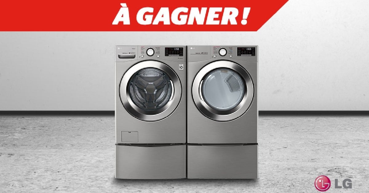 En jeu : un ensemble laveuse-sécheuse LG de 2499$ !