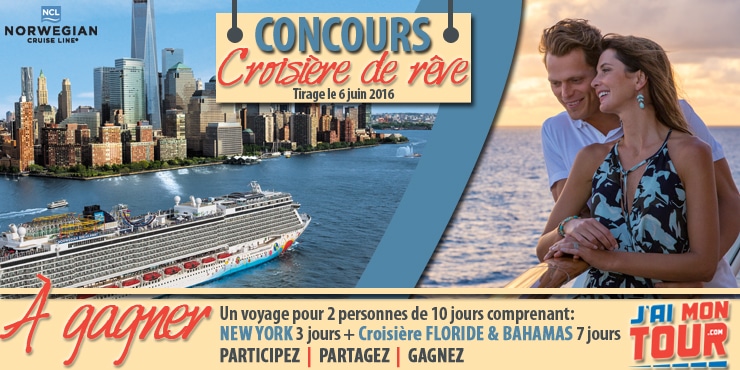 Gagner un voyage combiné NEW YORK et CROISIÈRE pour 2 personnes !