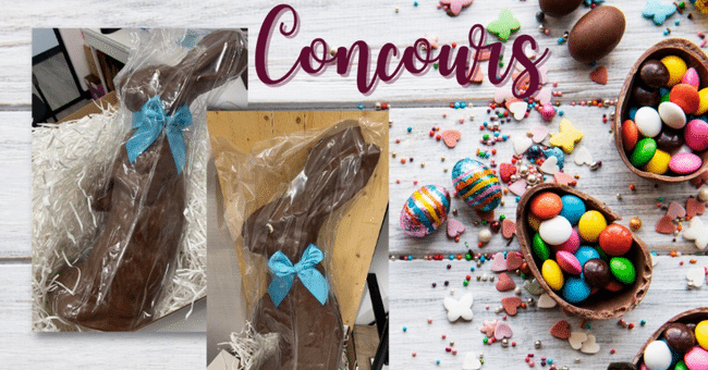 Concours: Gagnez DEUX lapins en chocolat de 1,4kg chacun