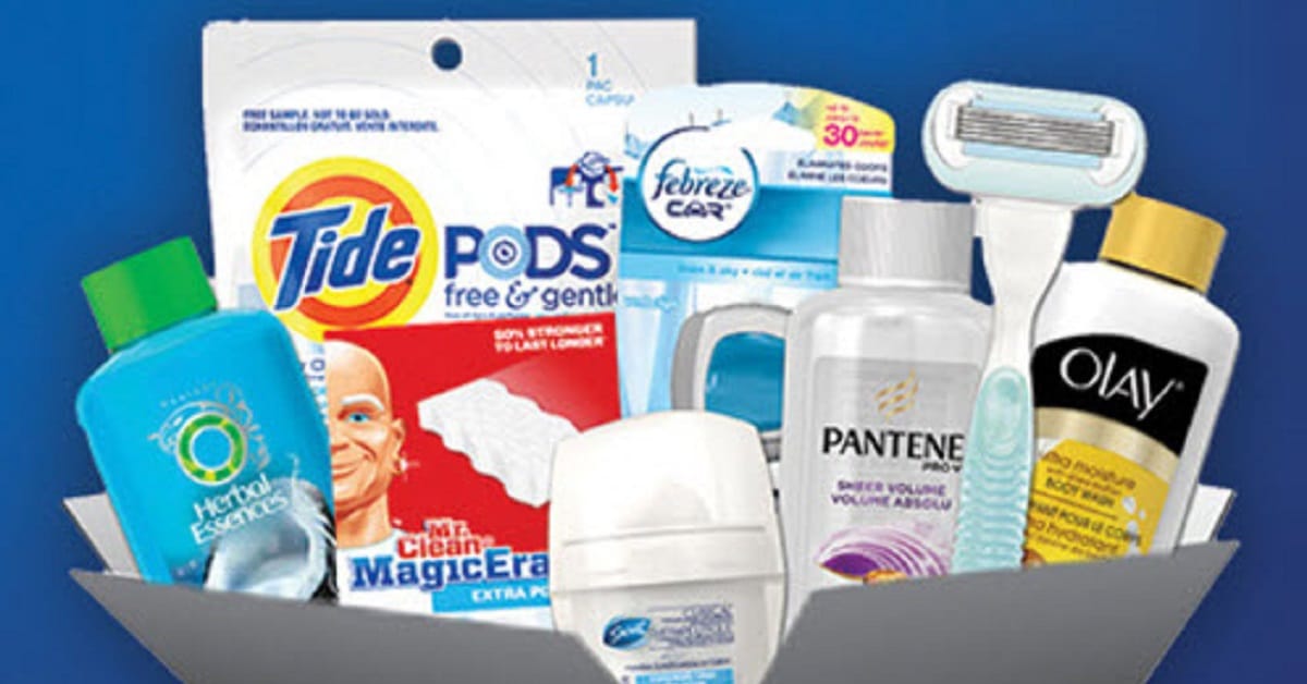 5,000 boites d’échantillons P&G GRATUITES