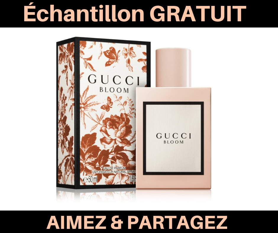 Échantillon GRATUIT de parfum Gucci Bloom