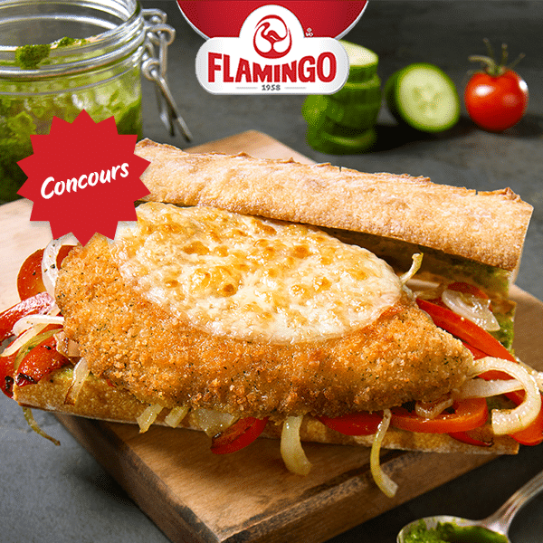 Nouveau poulet Panko Parmesan de Flamingo à tester gratuitement !