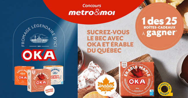 Gagnez l'un des 25 boîtes cadeaux Metro de 100$ chacune !
