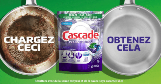 Commandez vos échantillons gratuits du détergent pour lave-vaisselle Cascade Platinum Plus !