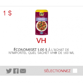 Coupon Rabais À Imprimer De 1$ Sur Les Sachets Vh ( Smartsource )!