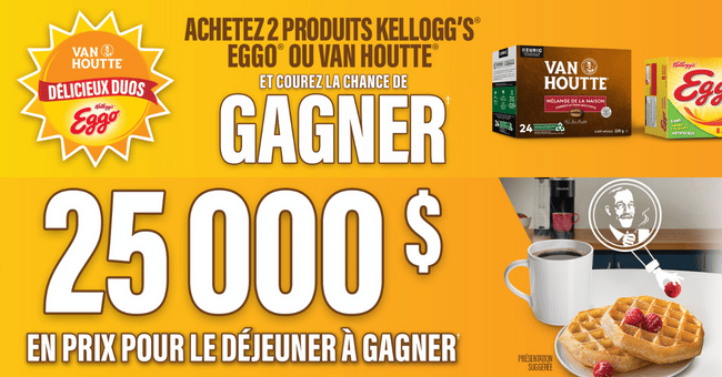 Gagnez un an d’approvisionnements Van Houtte & Eggo, 30 cartes cadeaux Walmart (550$) !
