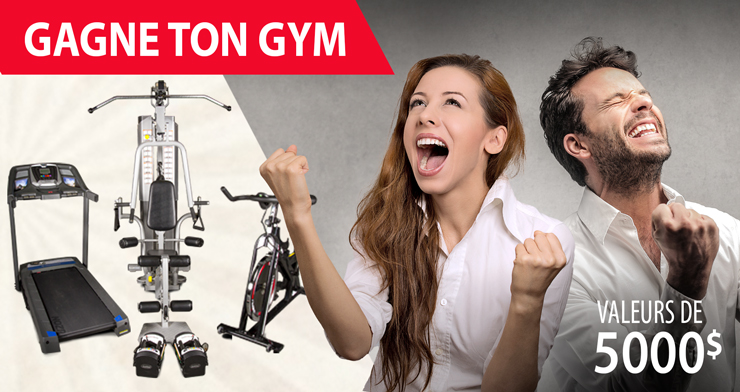 5000$ d’équipements pour faire votre propre gym à la maison à remporter !!!